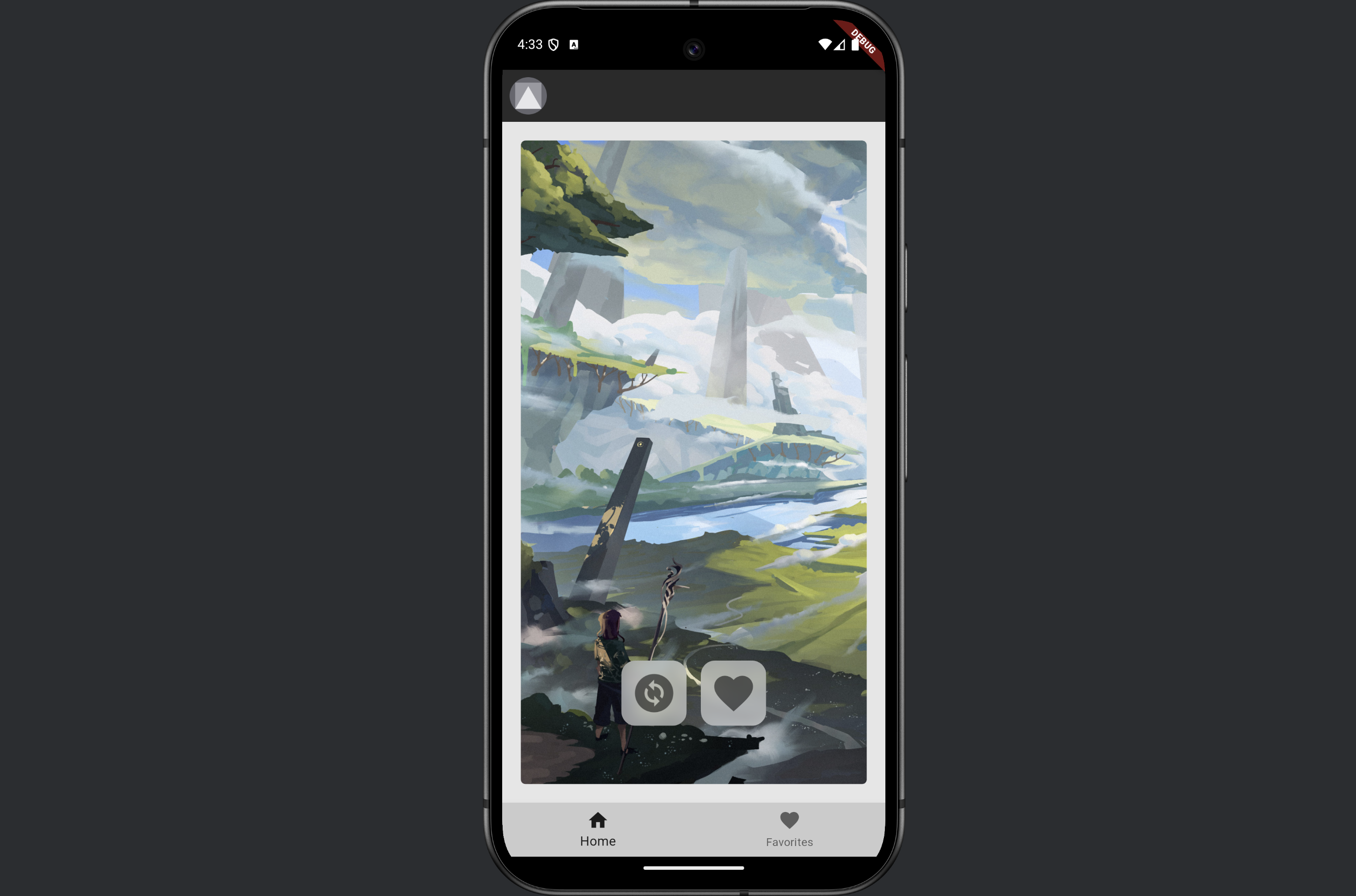 picture of the wallpaper app